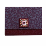 Handmade silk card wallet_ business card wallet 